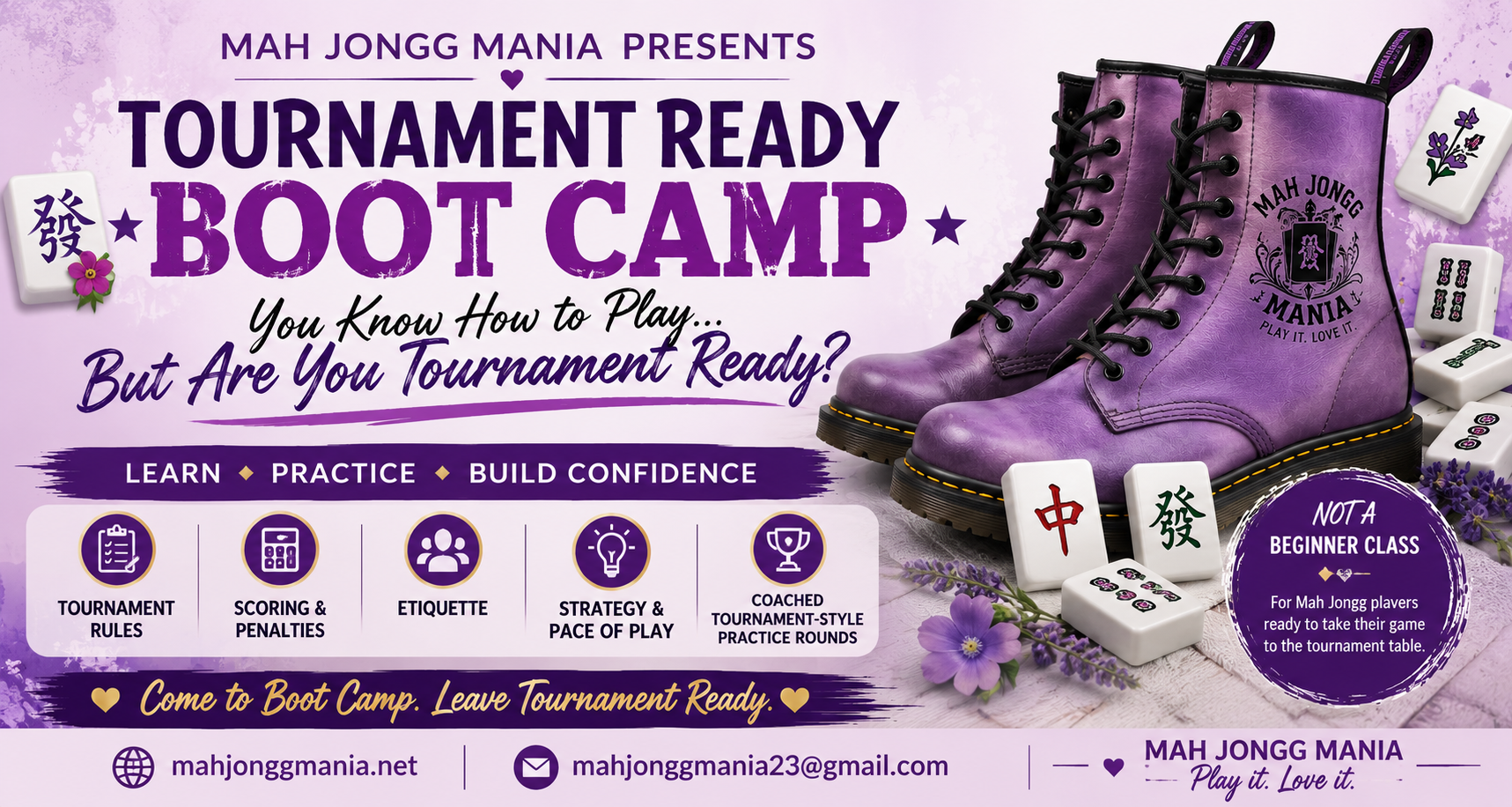Tournament Ready Boot Camp — You Know How to Play… But Are You Tournament Ready?
